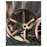 3 Early Wheels - One Industrial & 2 Truck Wheels