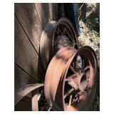 3 Early Wheels - One Industrial & 2 Truck Wheels