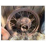 3 Early Wheels - One Industrial & 2 Truck Wheels