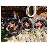 Lot of 4 Antique Truck Tires