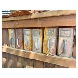 5 Vintage 1930's era Industrial Cabinet Drawers Doors w/Handles