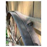 Antique Iron Wagon Wheel - 44'
