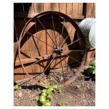 Antique Iron Wagon Wheel - 46'
