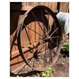 Antique Iron Wagon Wheel - 46'