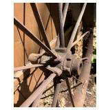 Antique Iron Wagon Wheel - 46'