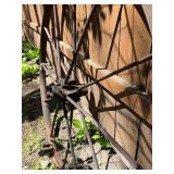 Antique Iron Wagon Wheel - 44'
