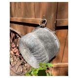 Lot of 7 1930's era Galvanized Wash Tubs
