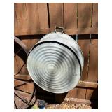 Lot of 7 1930's era Galvanized Wash Tubs