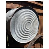 Lot of 7 1930's era Galvanized Wash Tubs