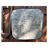 Lot of 7 1930's era Galvanized Wash Tubs