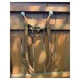 Lot of Primitive Antique Rustic Items Tools Milk Can etc