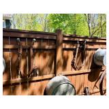 Lot of Primitive Antique Rustic Items Tools Milk Can etc