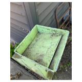 Old Vintage Farm Implement w/Great Lime Green Color