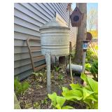 Very Cool Old Vintage JAMESWAY Galvanized Fuel Reservoir Tower Tank