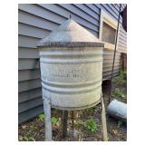 Very Cool Old Vintage JAMESWAY Galvanized Fuel Reservoir Tower Tank