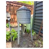 Very Cool Old Vintage JAMESWAY Galvanized Fuel Reservoir Tower Tank