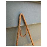 Large Old Vintage Metal Star Frame Decoration w/Hooks for Lights