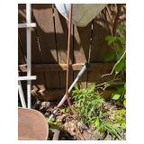 Large Group of Primitive Antique Items - 2 Gates, Watering Cans, Cast Iron Pump etc