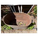 Large Group of Primitive Antique Items - 2 Gates, Watering Cans, Cast Iron Pump etc