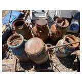 Lot of 6 Vintage Milk Cans - Most w/Dairy Names