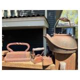 Large Lot of Antique Cast Iron Items - Many Irons, Horseshoes, Jacks etc
