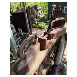 Large Lot of Antique Cast Iron Items - Many Irons, Horseshoes, Jacks etc