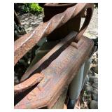 Large Lot of Antique Cast Iron Items - Many Irons, Horseshoes, Jacks etc