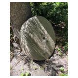 Large Antique Stone Grinding Wheel