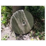 Large Antique Stone Grinding Wheel