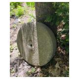 Large Antique Stone Grinding Wheel