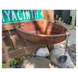 Contents of Fence Wall - Primitives, Antiques, Signs Cast Iron Items etc