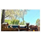 Large Lot of Primitive Vintage Birdhouses