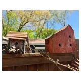 Large Lot of Primitive Vintage Birdhouses
