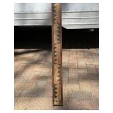 Large Antique 10' Wooden Measuring Stick