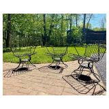 Set of 3 Mid Century HOMECREST Patio Chairs