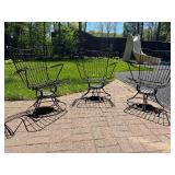 Set of 3 Mid Century HOMECREST Patio Chairs