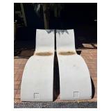 Pair of Quality LEDGE LOUNGER In-Pool Lounge Chairs