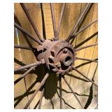 Antique Iron Wagon Wheel - 56'