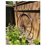 Antique Iron Wagon Wheel - 56'