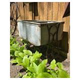 Vintage Double Farmhouse Sink w/ Cast Iron Base