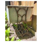 Vintage Double Farmhouse Sink w/ Cast Iron Base