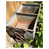 Vintage Double Farmhouse Sink w/ Cast Iron Base