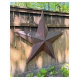 Quality LARGE Rustic Metal Star Barn / House Decoration