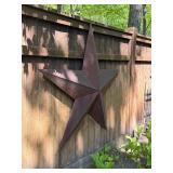 Quality LARGE Rustic Metal Star Barn / House Decoration
