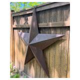 Quality LARGE Rustic Metal Star Barn / House Decoration