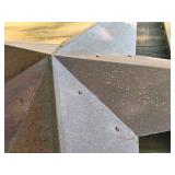 Quality LARGE Rustic Metal Star Barn / House Decoration