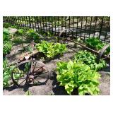 Antique Wagon Wheels w/Axle's & Seat