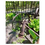 Antique Wagon Wheels w/Axle's & Seat
