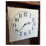 Working Vintage Grandfather Clock w/Pendulum & Weights