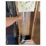 Working Vintage Grandfather Clock w/Pendulum & Weights
